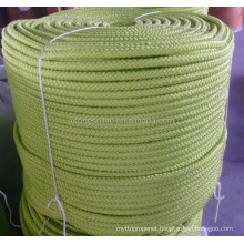 green pp double braided rope, 8 strands rope, 10mm green rope used in swing